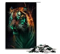 Puzzles pour Adultes 1000 pièces Tigres de Foudre élémentaires Décoration d'intérieur Puzzle Jouets Offrez des Cadeaux pour Toute la Famille 1000 pièces