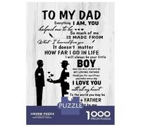 Puzzles pour Adultes 1000 Pièces to My Dad from Son Puzzles pour Adultes - Jeu De Réflexion, Analyse Et Logique - Cadeau Anti-Stress 70x50cm/1000pcs