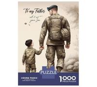 Puzzles pour Adultes 1000 Pièces to My Dad Gift from Son Puzzles pour Adolescents Anti-Stress Défi Éducatif Cadeaux De Noël Et d'anniversaire 52x38cm/1000pcs