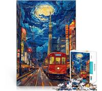 Puzzles pour Adultes 1000 pièces Tokyo City Hand Speed Competition 26x38cm Améliorez l'amour Entre Les Couples pour Les 14 Ans et Plus