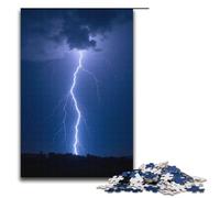 Puzzles pour Adultes 1000 pièces Tonnerre et Foudre Puzzle en Bois pour Adultes Difficile et Défi 1000 PCS (38x26cm)