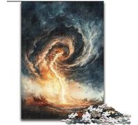 Puzzles pour Adultes, 1000 pièces, Tornade de Nuage Sombre, Puzzles Difficiles pour Adultes, idéal pour Les Vacances ou Un Anniversaire, Jeu de fête, Jouet 50x75cm