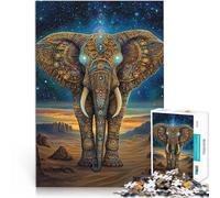 Puzzles pour Adultes 1000 pièces “Totem de l'éléphant” Fait de Bois，Convient aux Personnes âgées de 14 Ans et Plus Loisirs en Famille Excellent Cadeau pour Les Jeux。Taille：50x75cm/19.6x29.5pouce