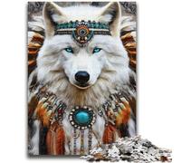 Puzzles pour Adultes 1000 pièces Totem du Loup pour Jeu éducatif Défi Jouet pour est idéal comme Cadeau pour Toute la Famille 38x26cm