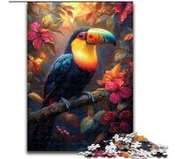 Puzzles pour Adultes 1000 pièces, Toucan de la Jungle, Jeu de société Difficile, Chaque pièce est Unique - Jeu Familial Stimulant pour Les 14 Ans (Taille 50x75cm)