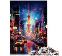 Puzzles pour Adultes 1000 pièces Tour d'Osaka Scène de Rue Décoration d'intérieur Puzzles 26x38cm Cadeau d'anniversaire Cadeaux Art Mural