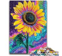 Puzzles pour Adultes 1000 pièces Tournesol Fantastique Aide Le Cerveau à exercer Jouets addictifs pour cultiver la Patience Interaction Parent-Enfant 26x38cm