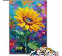 Puzzles pour Adultes 1000 pièces Tournesol, Jeu Familial Anti-Stress, défi Difficile, Une œuvre d'art pour Les 14 Ans et Plus (Taille 26x38cm)