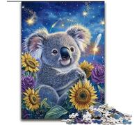 Puzzles pour Adultes 1000 pièces Tournesol Koala, pour Jeu éducatif, défi, Jouet pour améliorer la mémoire, pour Les 14 Ans (Taille 26x38cm)