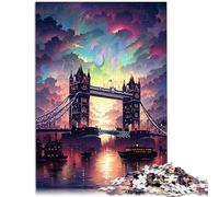 Puzzles pour Adultes 1000 pièces Tower Bridge Angleterre Défi éducatif 10,27 po x 14,96 po Jeu de défi Unique Convient aux Adolescents de 14 Ans et Plus
