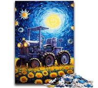 Puzzles pour Adultes 1000 pièces Tracteur du Ciel Nocturne pour Les 14 Ans et Plus Jeux Amusants Activités Amusantes à la Maison, Cadeaux d'anniversaire, Cadeaux de Voyage 26x38cm
