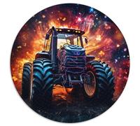 Puzzles pour Adultes 1000 pièces Tracteurs colorés Puzzle Rond 1000 pièces Idéal pour décorer et stimuler Le Cerveau (67,5x67,5cm)