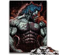 Puzzles pour Adultes 1000 pièces Transformation de Loup-Garou Décoration Murale Artistique et idée Cadeau d'anniversaire pour Amis, Bureau à Domicile 26x38cm