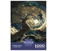 Puzzles pour Adultes 1000 Pièces Tree Fantasy Puzzles pour Adultes Jeu De Réflexion Et De Logique Activités Amusantes À La Maison, 38x26cm/1000pcs