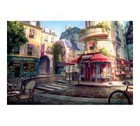 Puzzles pour Adultes 1000 pièces,Un Puzzle café sur la Rive Gauche à Paris, adapté à la décoration des Murs et aux Jeux de Famille