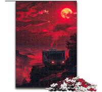 Puzzles pour Adultes 1000 pièces Une Vue de l'enfer Puzzle en Carton, Cadeau Parfait pour Les Anniversaires, Les Vacances, Les décorations de fête Spatiale 1000 pièces(26x38cm)