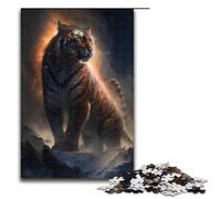 Puzzles pour Adultes 1000 pièces Univers Animalier Motif Tigre Assemblage Aide Le Cerveau à exercer Jouets addictifs pour cultiver la Patience 1000 pièces (75 x 50 cm)