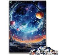 Puzzles pour Adultes 1000 pièces, Univers coloré, pour Tuer Le Temps en Vacances, avec Affiche et fiche de Questions-réponses Assorties (75x50cm)