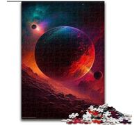 Puzzles pour Adultes 1000 pièces Univers Planète en Bois, ce Qui en Fait Un Excellent Cadeau pour s'amuser en Famille 50x75cm pour Les Adolescents et Les Loisirs en Famille, Cadeau de Noël Parfait