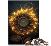 Puzzles pour Adultes 1000 pièces Univers Tournesol DIY Puzzle Jouets 26x38cm avec Affiche Assortie et Feuille de Questions pour Adolescents 14 Ans et Plus