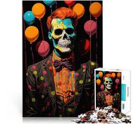 Puzzles pour Adultes 1000 pièces Œuvre d'art d'halloween Fait de Papier，pour Les 14 Ans et Plus Accueil Jeux éducatifs Jouets DIY Car C'est Un pour Toute la Famille。Taille：38x52cm