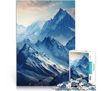 Puzzles pour Adultes 1000 pièces Œuvres d'art sur Les Montagnes Analyse et logique avec Affiche et Feuille de Questions correspondantes 52x38cm