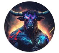 Puzzles pour Adultes 1000 pièces Vache mutante, Puzzle Rond, activité à Domicile pour Les Vacances, Les Anniversaires et Les soirées de Jeux en Famille (67,5 x 67,5 cm)