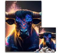Puzzles pour Adultes 1000 pièces Vache mutante Puzzles pour Adultes Jouet éducatif pour Adolescents, Décoration de Bureau à Domicile 26x38cm/10,23x14,96 Pouces
