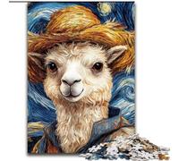Puzzles pour Adultes 1000 pièces Van Gogh Alpaga en Bois, décoration Artistique DIY Parfaite ou Cadeau d'anniversaire 50x75cm Décoration Artistique DIY, Cadeau d'anniversaire Parfait