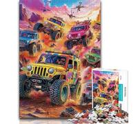 Puzzles pour Adultes 1000 pièces Véhicules Tout-Terrain, Aidez Le Cerveau à exercer Jouets addictifs pour cultiver la Patience Décoration Parfaite (38x26cm)