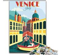Puzzles pour Adultes 1000 pièces Venise, Italie, Voyage, Jouets éducatifs, Jeux familiaux, Anniversaires et Cadeaux Uniques 26x38cm