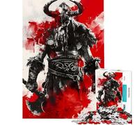 Puzzles pour Adultes 1000 pièces Viking Berserk Jeu Manuel Découpe de précision Cadeaux Uniques pour Anniversaires et Noël (Dimensions 38x26cm)