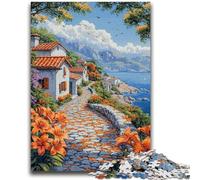 Puzzles pour Adultes 1000 pièces Ville balnéaire Amusement en Famille Idéal comme Cadeau pour Toute la Famille à partir de 14 Ans 26x38cm