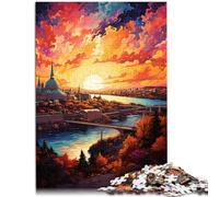 Puzzles pour Adultes 1000 pièces Ville de Québec Puzzle Amusant en Famille Activités Amusantes à la Maison, Cadeau d'anniversaire, Cadeaux de Voyage, 14,96 po x 20,47 po