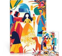 Puzzles pour Adultes 1000 pièces Vision Fauve vive de Las Ménines Loisirs en Famille avec des pièces de Formes aléatoires entièrement imbriquées 50x70cm
