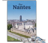 Puzzles pour Adultes 1000 pièces Visite de Nantes, à partir de 14 Ans, Jeux éducatifs, Bricolage, Illustration, Cadeau, 50x75cm