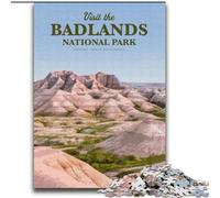 Puzzles pour Adultes 1000 pièces Visite des Badlands, Jouets éducatifs et éducatifs, Jeux familiaux, Anniversaires et Cadeaux Uniques 75x100cm