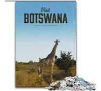 Puzzles pour Adultes 1000 pièces Visite du Botswana, Un Cadeau éducatif idéal pour Toute la Famille 50x75cm
