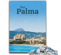 Puzzles pour Adultes 1000 pièces Visite Palma Puzzles pour Adolescents, Staycation Kill Time avec des pièces de Formes aléatoires entièrement emboîtables (50x75cm)