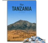 Puzzles pour Adultes 1000 pièces Visite Tanzanie, Jouet éducatif et décompressant, Cadeau d'anniversaire, Cadeaux 50x75cm