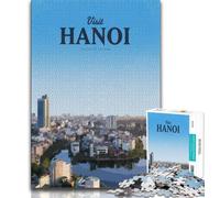 Puzzles pour Adultes 1000 pièces : Visitez Hanoï, stimulez Votre Cerveau, développez Votre Patience, Collection d'artistes, Beaux-Arts (75 x 50 cm)