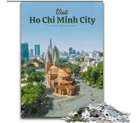 Puzzles pour Adultes 1000 pièces Visitez Ho Chi Minh-Ville, Aidez Le Cerveau à exercer des Jouets addictifs pour cultiver la Patience Décoration Parfaite 50x75cm