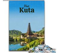 Puzzles pour Adultes 1000 pièces Visitez Kuta, Jouet éducatif et décompressant, Cadeau d'anniversaire, 50x75cm