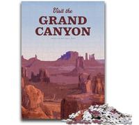 Puzzles pour Adultes 1000 pièces Visitez Le Grand Canyon pour Les 14 Ans et Plus Cadeaux intéressants pour la réduction du Stress pour Les Amis et la Famille (Taille 50x75cm)