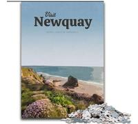 Puzzles pour Adultes 1000 pièces Visitez Newquay, Jouets éducatifs et éducatifs, Cadeaux d'anniversaire Uniques pour Les 14 Ans et Plus 50x75cm