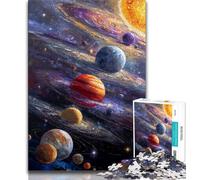 Puzzles pour Adultes 1000 pièces Voie lactée Univers Galaxie, Jeu Stimulant Jouets Décoration Murale Cadeaux d'anniversaire et de Noël Uniques 75x50cm