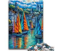 Puzzles pour Adultes 1000 pièces, voiliers Difficiles, Jeux éducatifs pour Adultes et Adolescents, 26x38cm