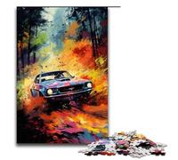 Puzzles pour Adultes 1000 pièces Voiture de Sport Classique dans la forêt est entourée Modèle d'assemblage Aide Le Cerveau à exercer Jouets addictifs pour cultiver la Patience 75x50cm