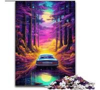 Puzzles pour Adultes 1000 pièces Voiture néon dans la Nature Puzzles pour Adultes Taille 26x38cm Cadeau de Vacances Parfait, œuvre d'art à Faire soi-même