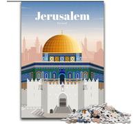 Puzzles pour Adultes 1000 pièces Voyage à Jérusalem, Jouets éducatifs et éducatifs, Jeux familiaux, Anniversaires et Cadeaux Uniques 26x38cm